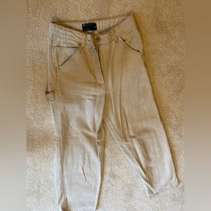Beige Carpenter Pants
